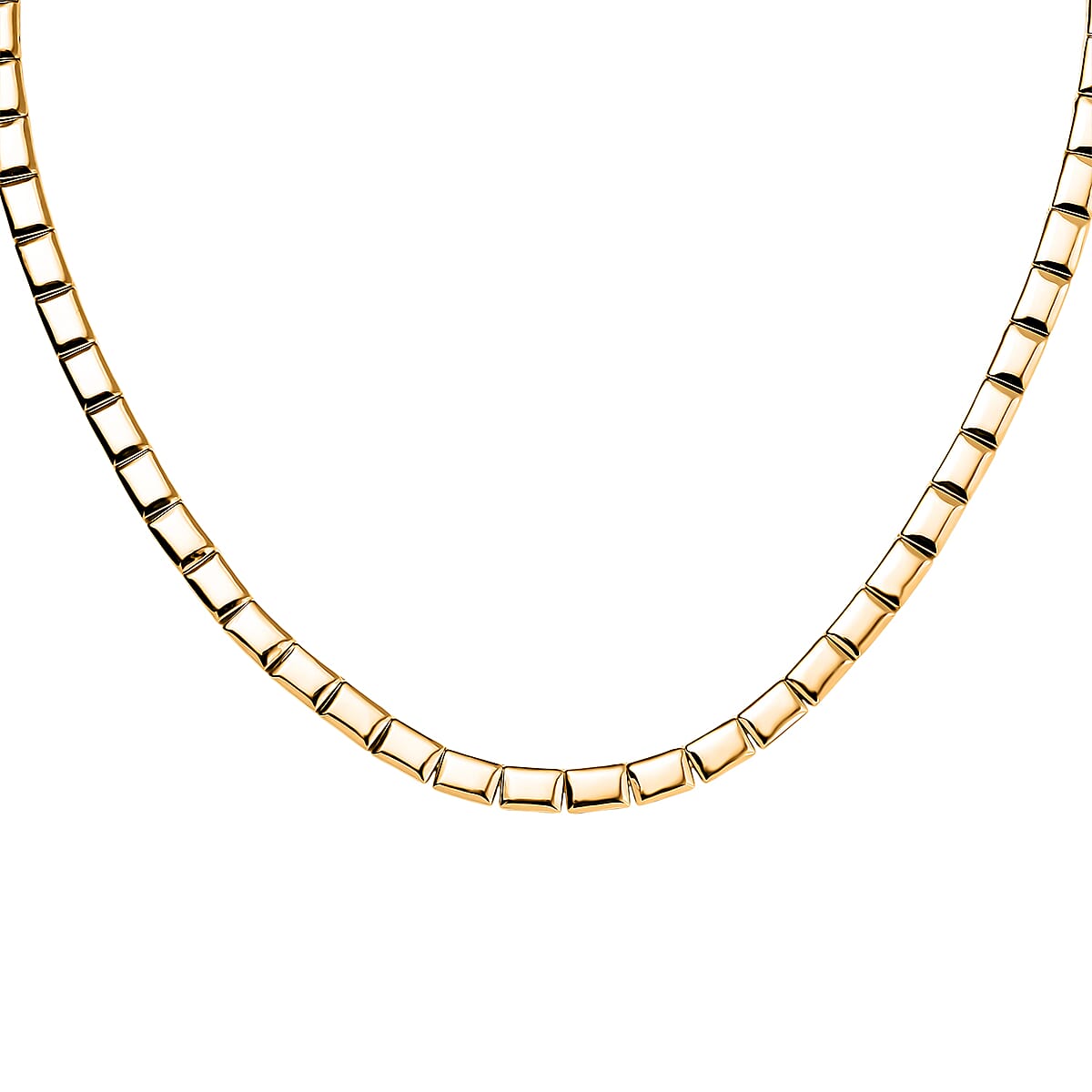 EverTrue Bronzella Collection Bar Link Chain Necklace in 18K YG Plated Bronze 18 Inches image number 0