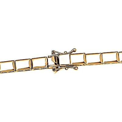 EverTrue Bronzella Collection Bar Link Chain Necklace in 18K YG Plated Bronze 18 Inches
