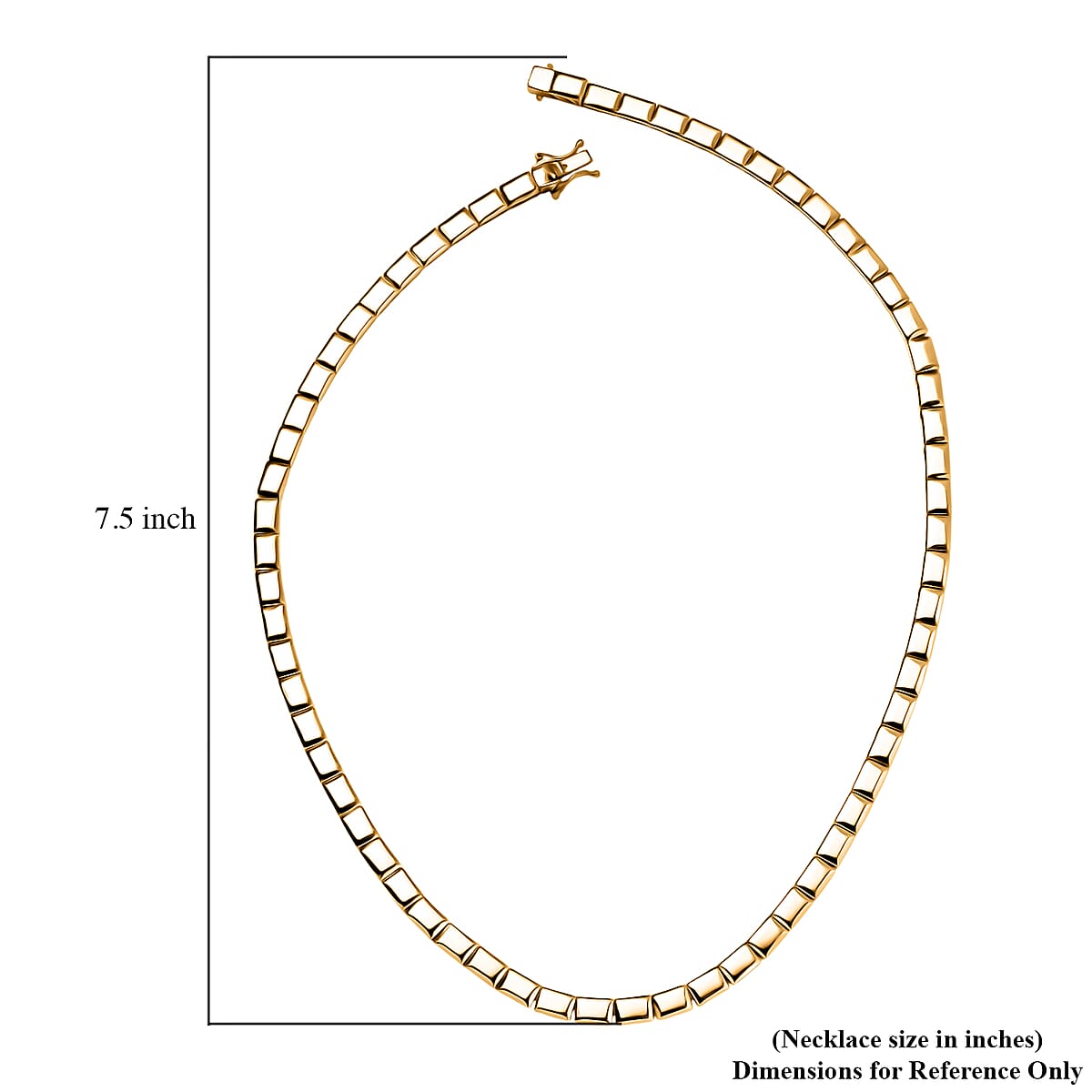 EverTrue Bronzella Collection Bar Link Chain Necklace in 18K YG Plated Bronze 18 Inches image number 5