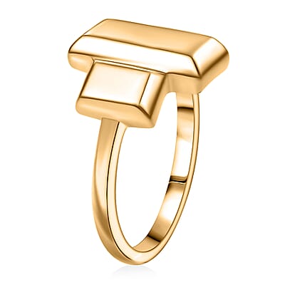 EverTrue Bronzella Collection Bar Ring in 18K YG Plated Bronze (Size 10.0)