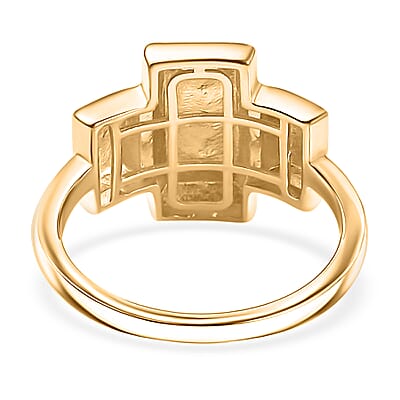 EverTrue Bronzella Collection Bar Ring in 18K YG Plated Bronze (Size 10.0)