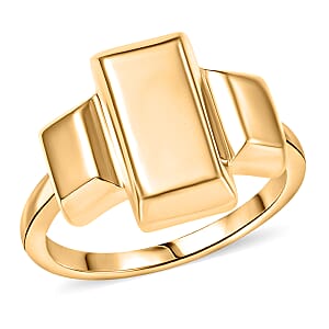 EverTrue Bronzella Collection Bar Ring in 18K YG Plated Bronze (Size 8.0)