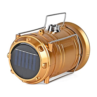 Livmore Solar Light USB Charging 1200 mAh Battery - Gold
