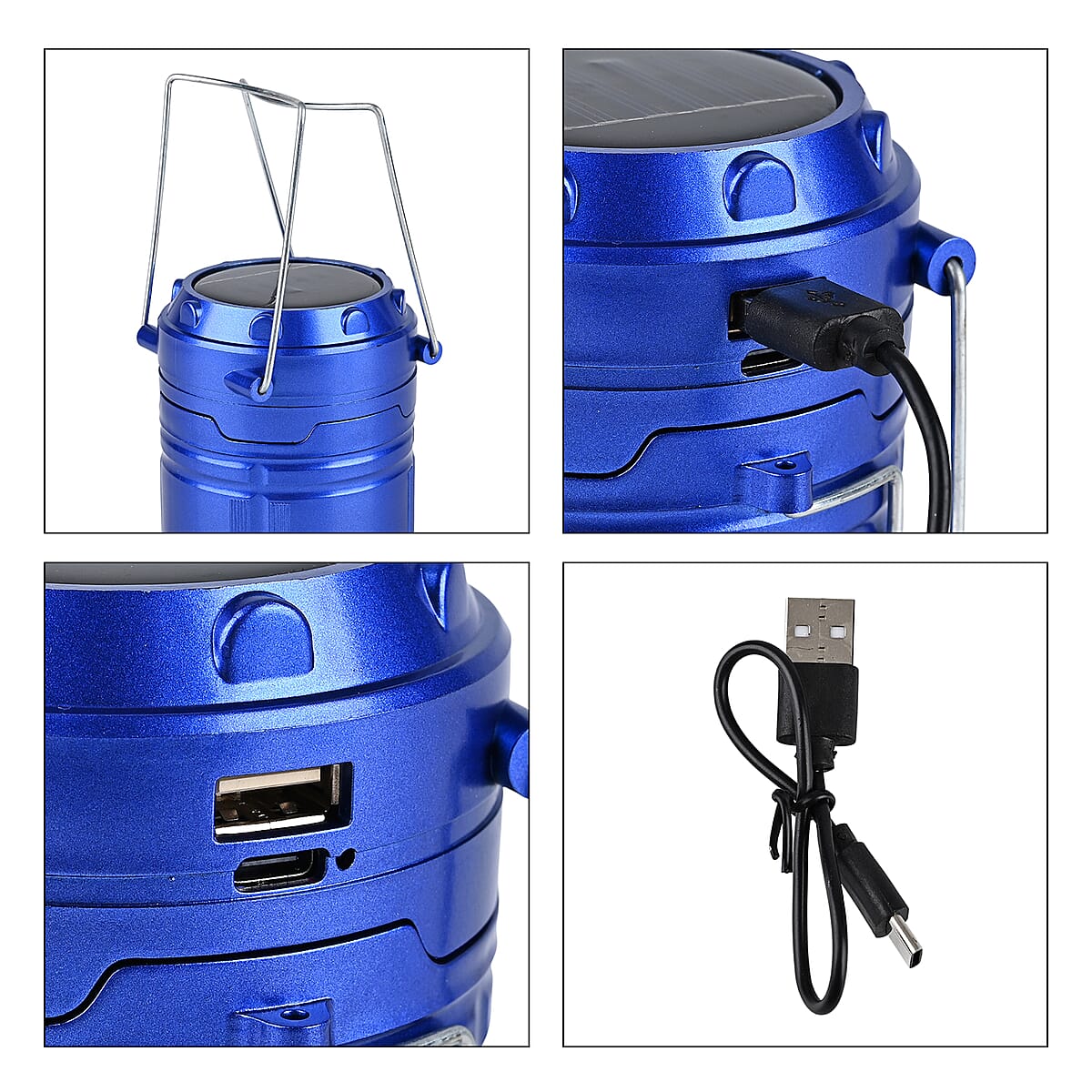 Livmore Solar Light USB Charging 1200 mAh Battery - Blue image number 7