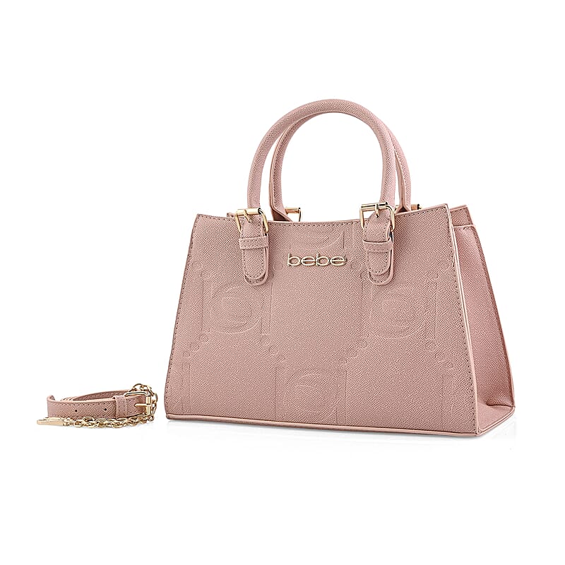 Closeout Bebe Blush Faux Leather Trapezoid Shoulder Bag