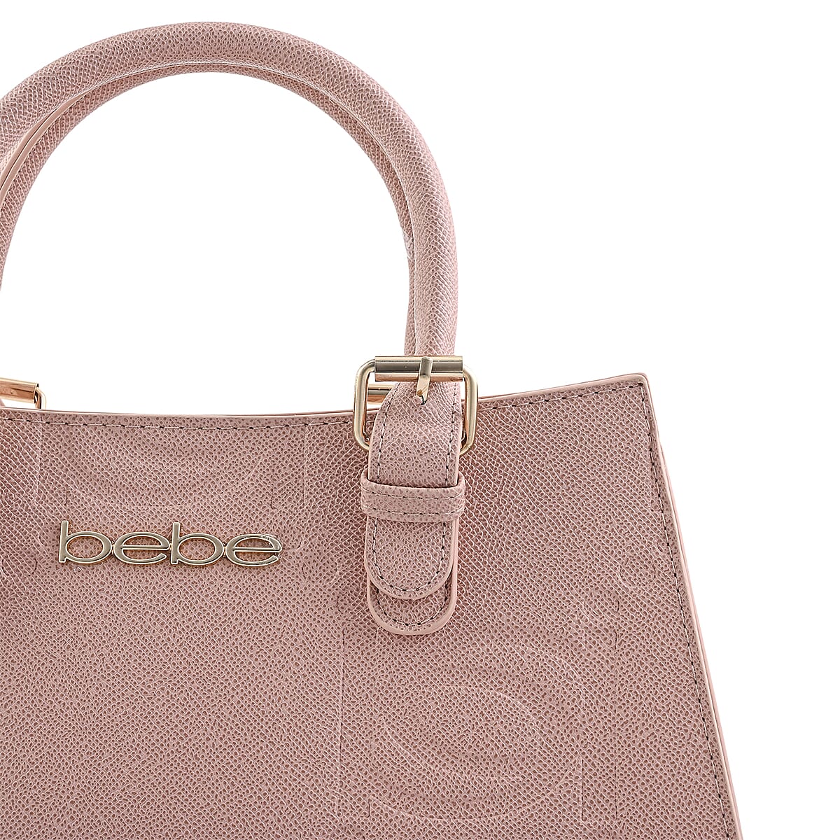 Closeout Bebe Blush Faux Leather Trapezoid Shoulder Bag image number 5