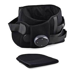 Livmore Rechargeable Waist Massager with Heat and Vibration Therapy-Black