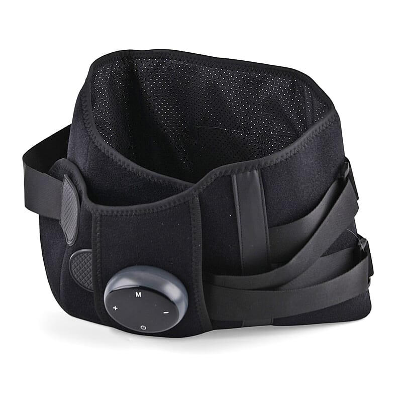 Livmore Rechargeable Waist Massager with Heat and Vibration Therapy-Black
