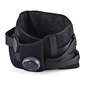 Livmore Rechargeable Waist Massager with Heat and Vibration Therapy-Black