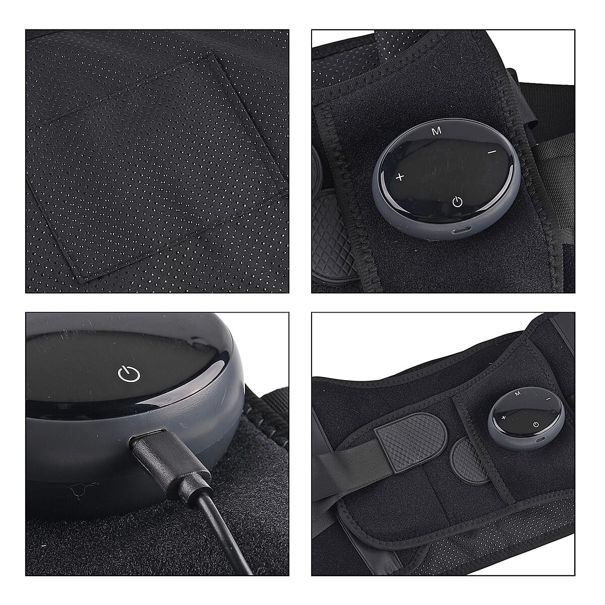 Livmore Rechargeable Waist Massager with Heat and Vibration Therapy-Black image number 8