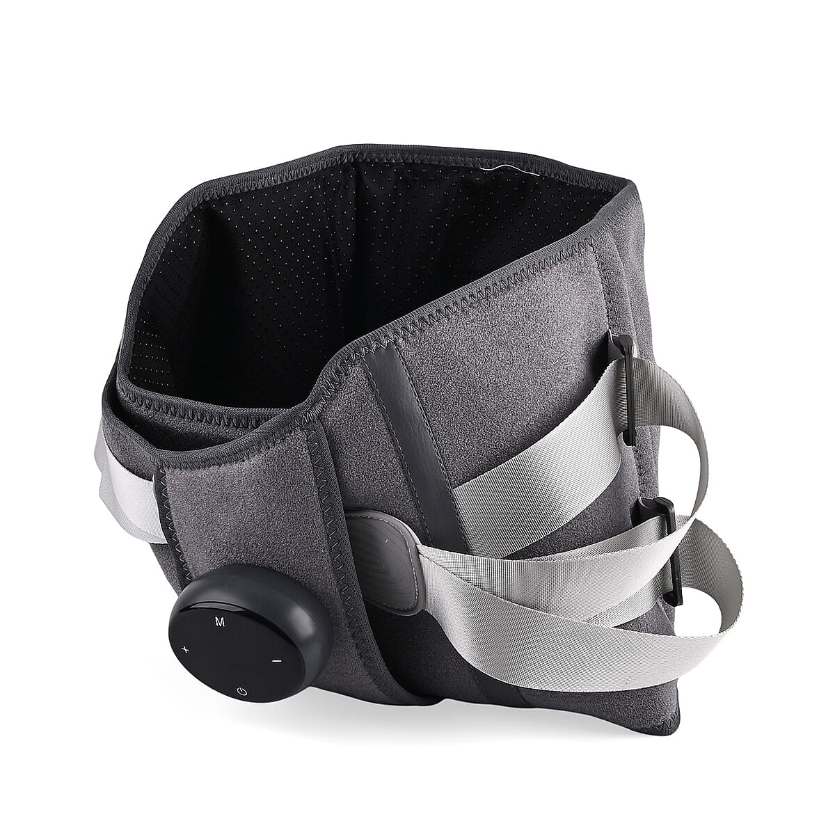 Livmore Rechargeable Waist Massager with Heat and Vibration Therapy-Gray image number 2