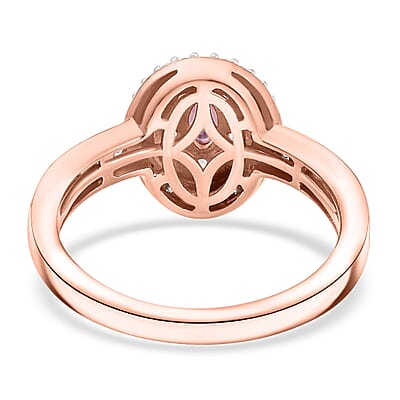 D'Joy Mahenge Spinel, Multi Gemstone Ring in 18K Vermeil RG Over Sterling Silver 0.80 ctw (Size 10.0)