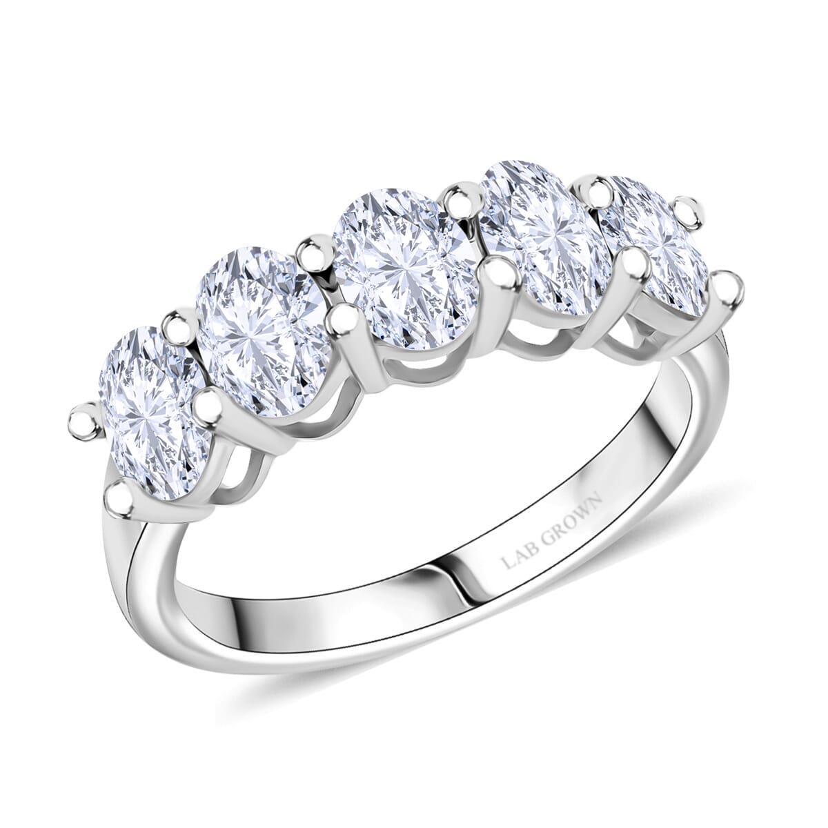 Luxuriant Lab Grown Diamond G VS 2.50 ctw Ring in 14K White Gold (Size 11.0) 4.10 Grams image number 0