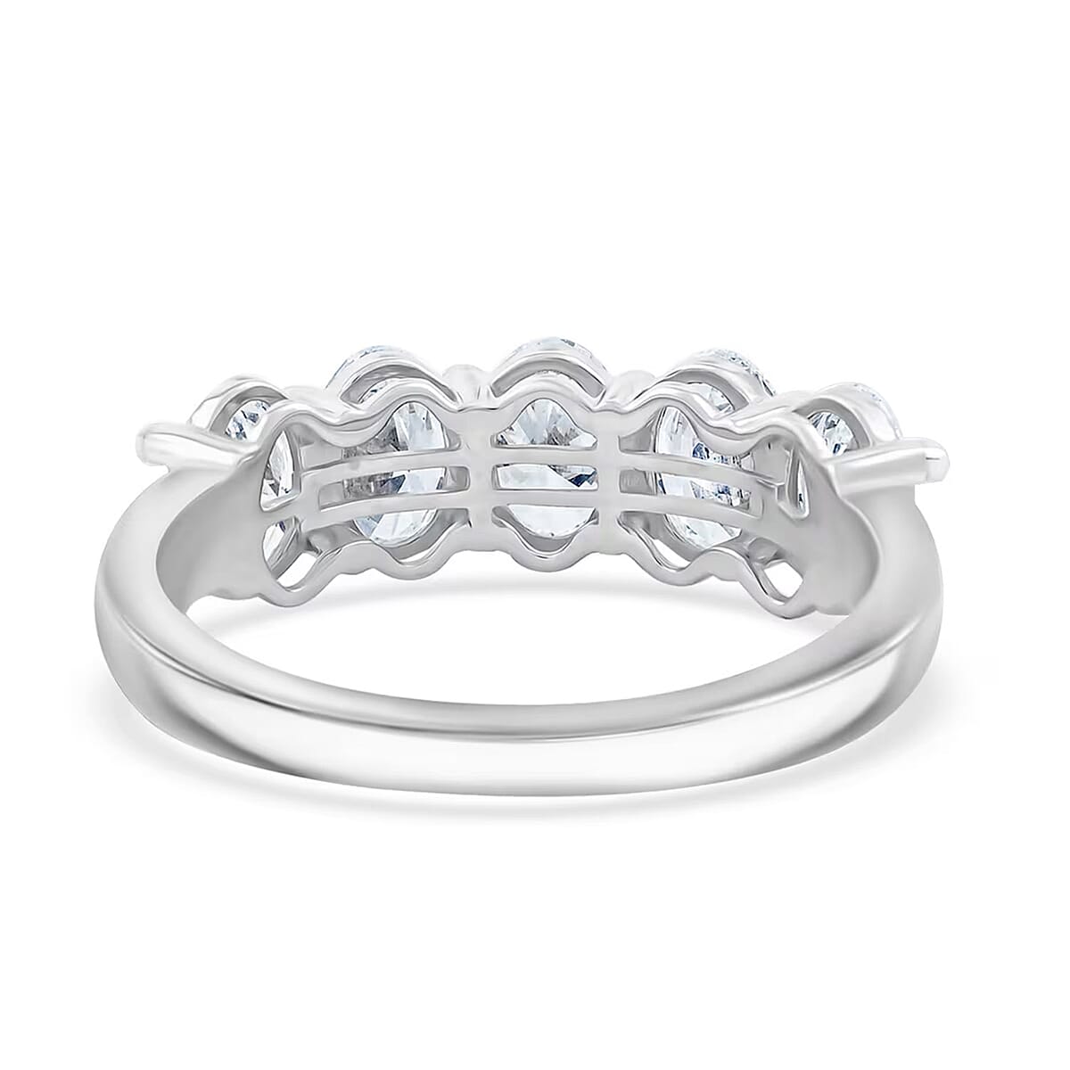 Luxuriant Lab Grown Diamond G VS 2.50 ctw Ring in 14K White Gold (Size 6.0) 4.10 Grams image number 7