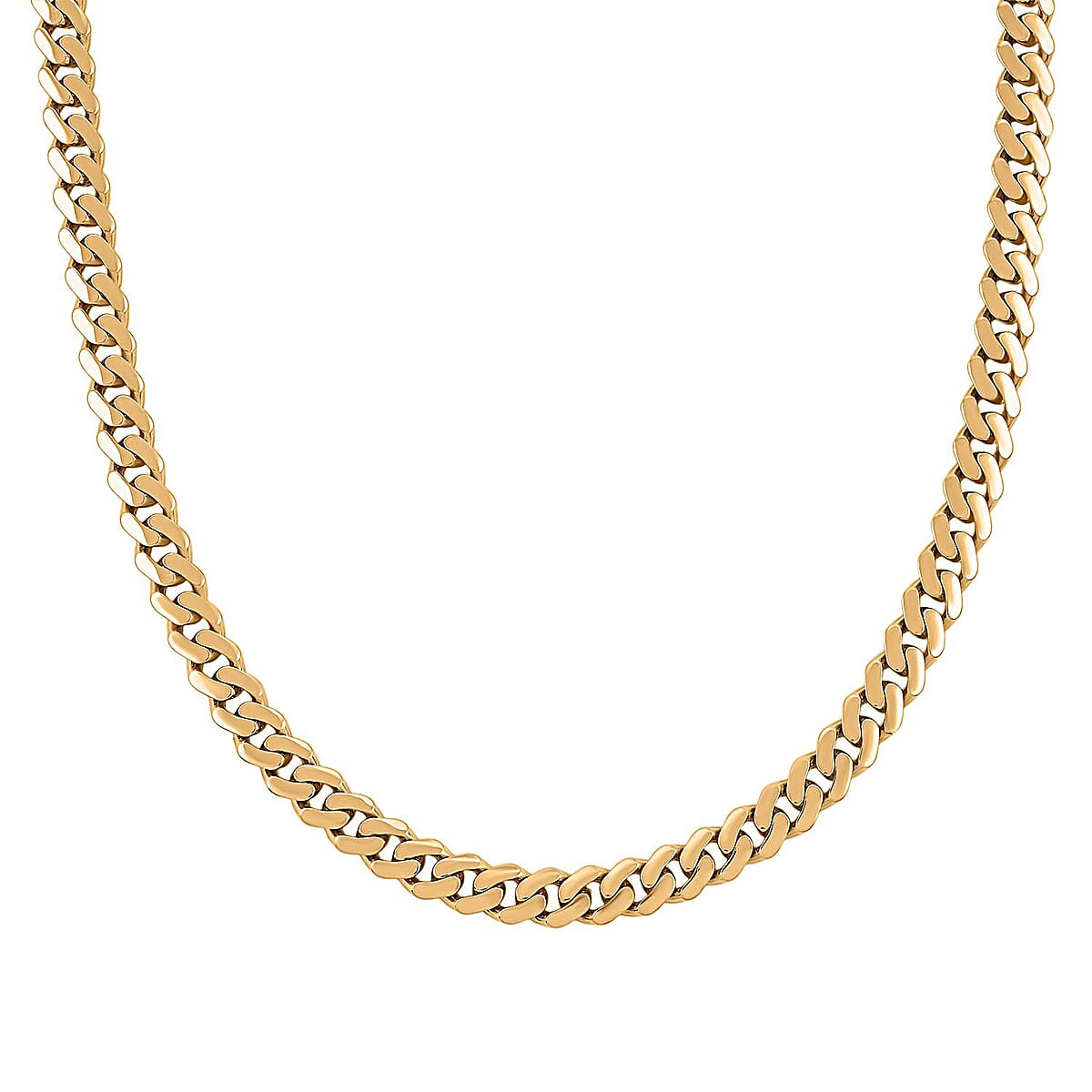 Simulated Diamond 0.66 ctw Monaco Chain Necklace in 10K Yellow Gold 25.37 Grams 22 Inches image number 2