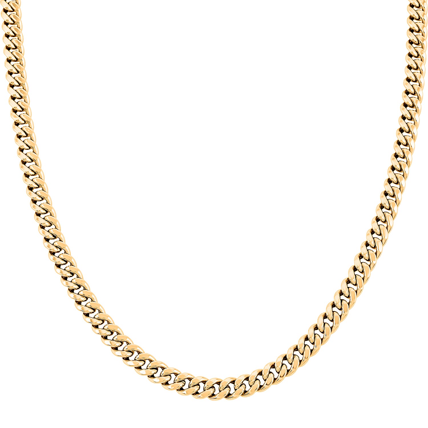 6.7mm Miami Cuban Chain Necklace in 10K Yellow Gold 20.4 Grams 19.40 Inches