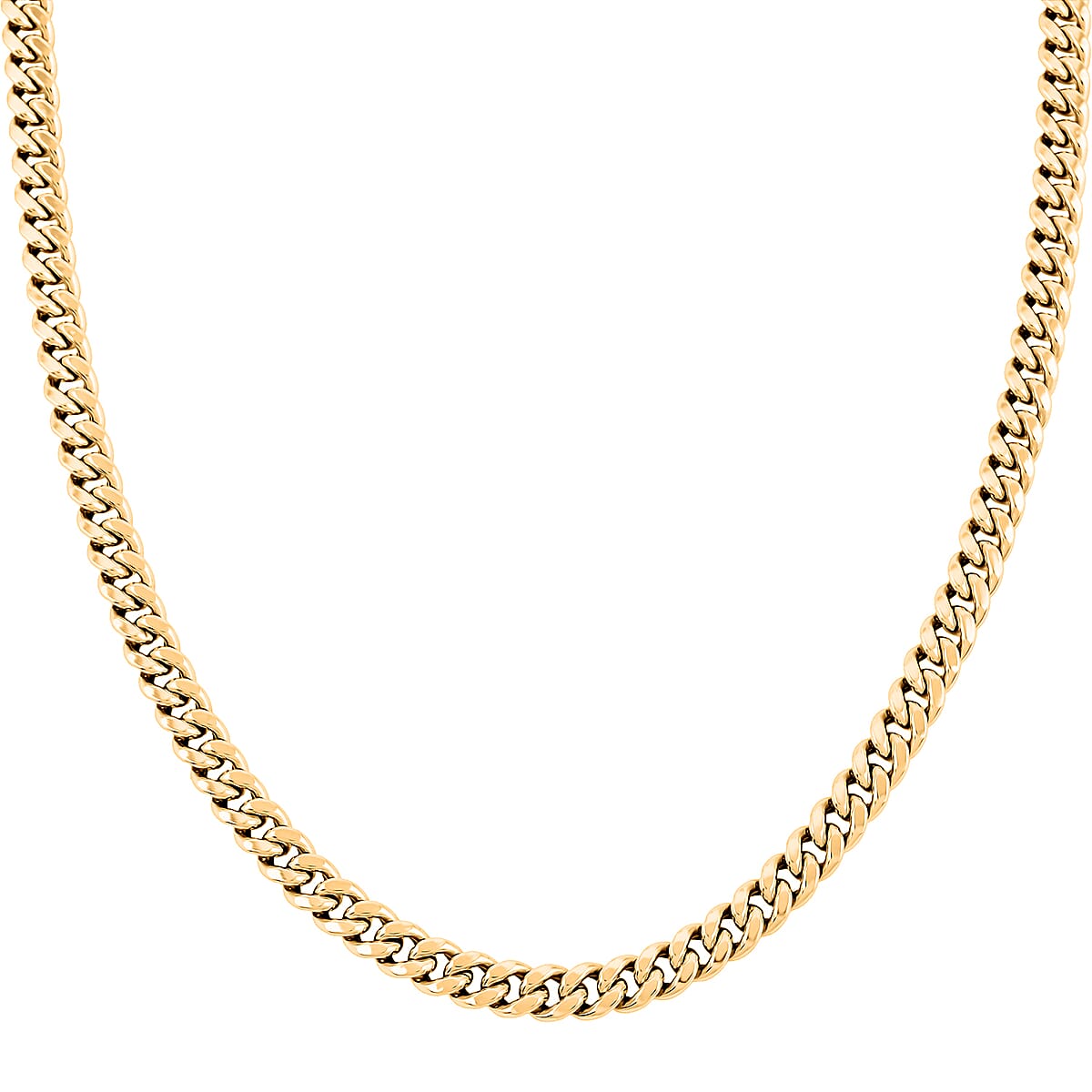6.7mm Miami Cuban Chain Necklace in 10K Yellow Gold 20.4 Grams 24 Inches image number 2