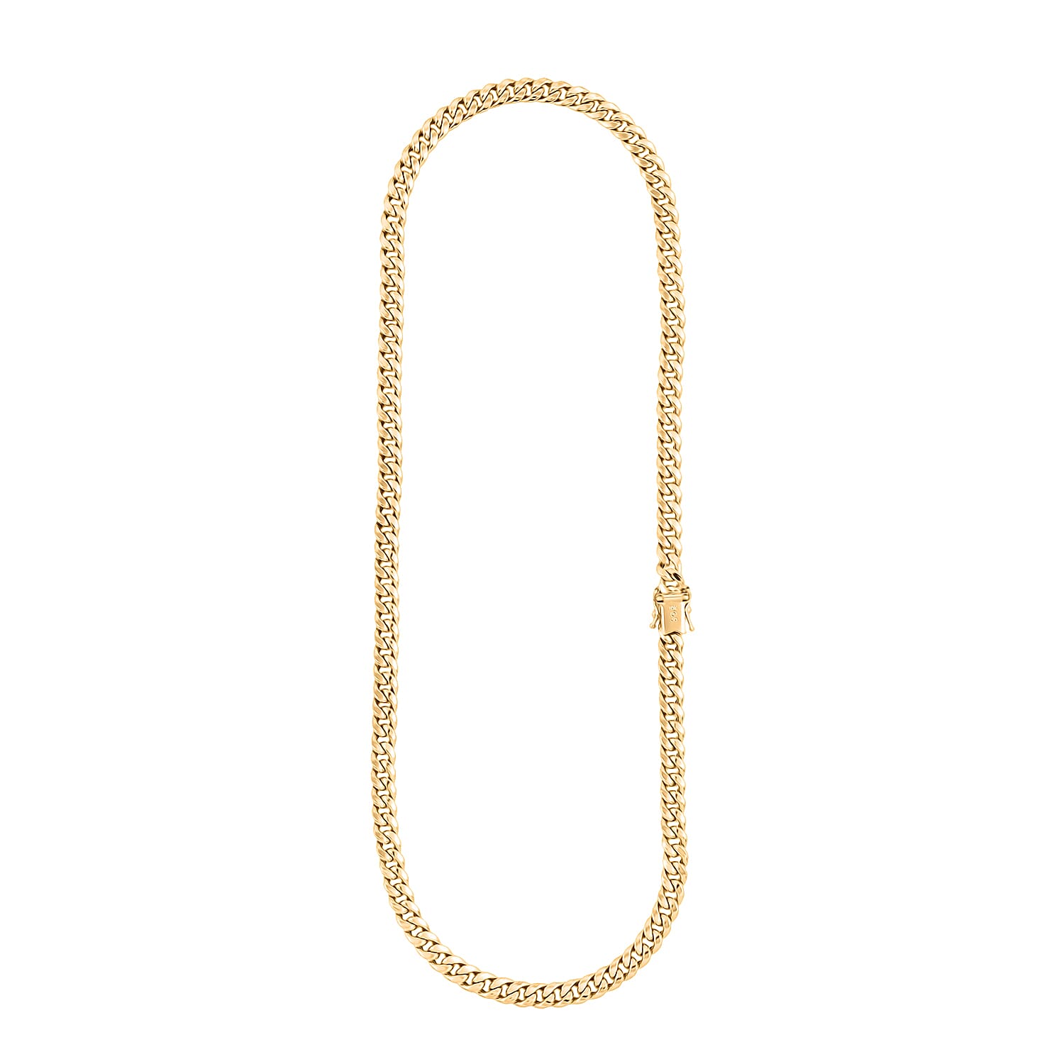 6.7mm Miami Cuban Chain Necklace in 10K Yellow Gold 17.50 Grams 22 Inches