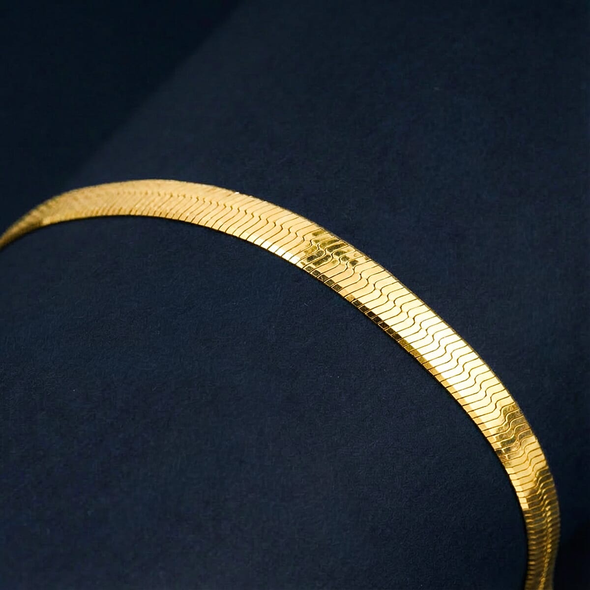 Italian Chain Bracelet in 14K Yellow Gold Over Sterling Silver (7.00 In) 4.24 Grams image number 1