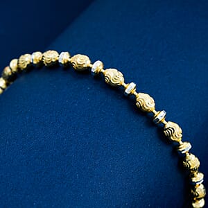 Italian Chain Bracelet in 14K YG Over and Sterling Silver (7.00 In) 5.47 Grams