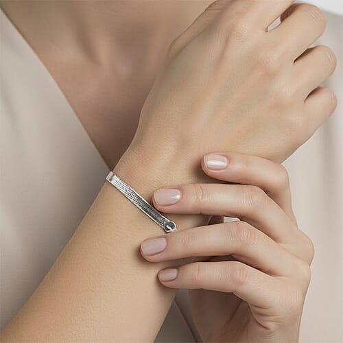 Rhodium Over Sterling Silver - Product card gallery slide 3 (9432921342207)