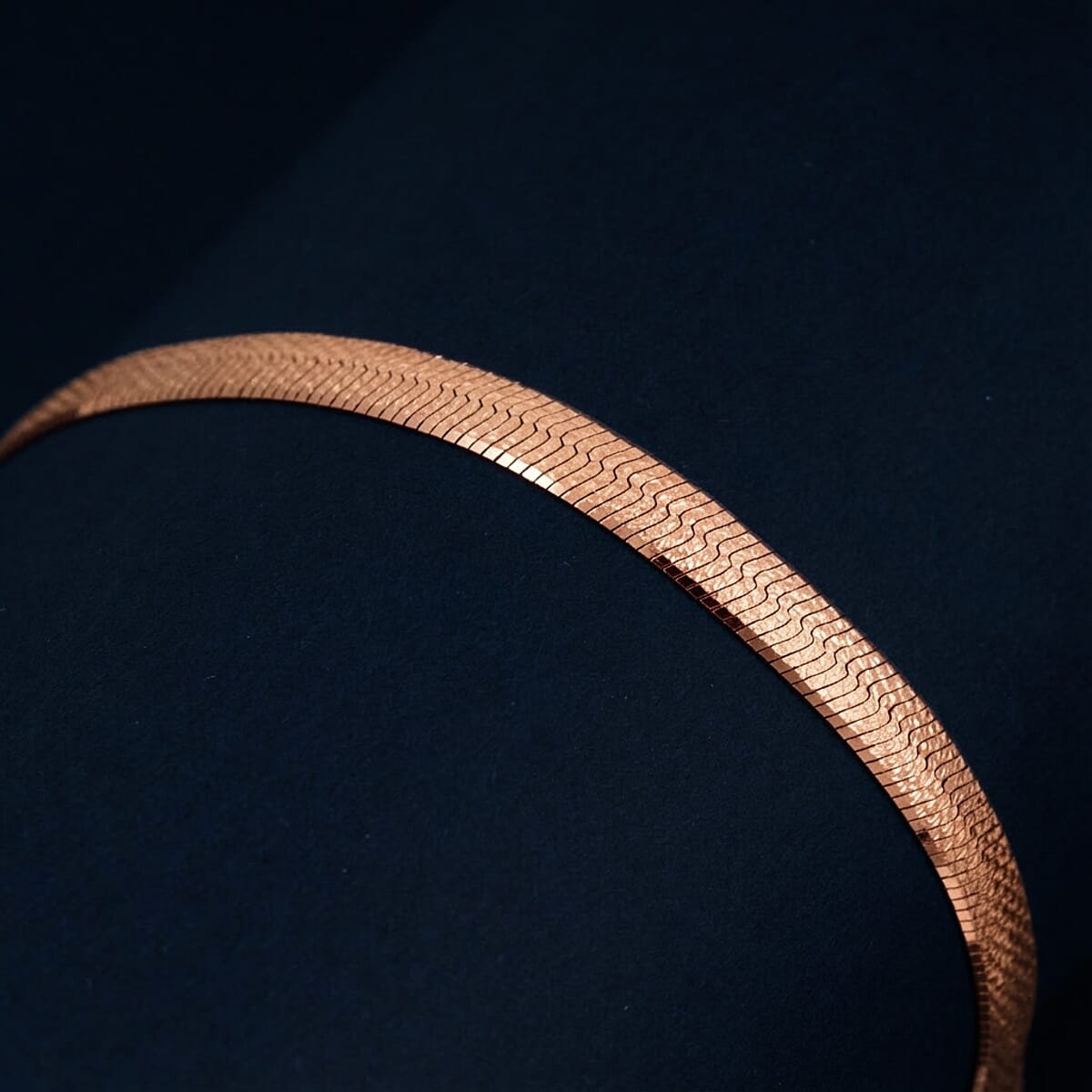 Italian Chain Bracelet in 14K Rose Gold Over Sterling Silver (7.00 In) 4.24 Grams image number 1