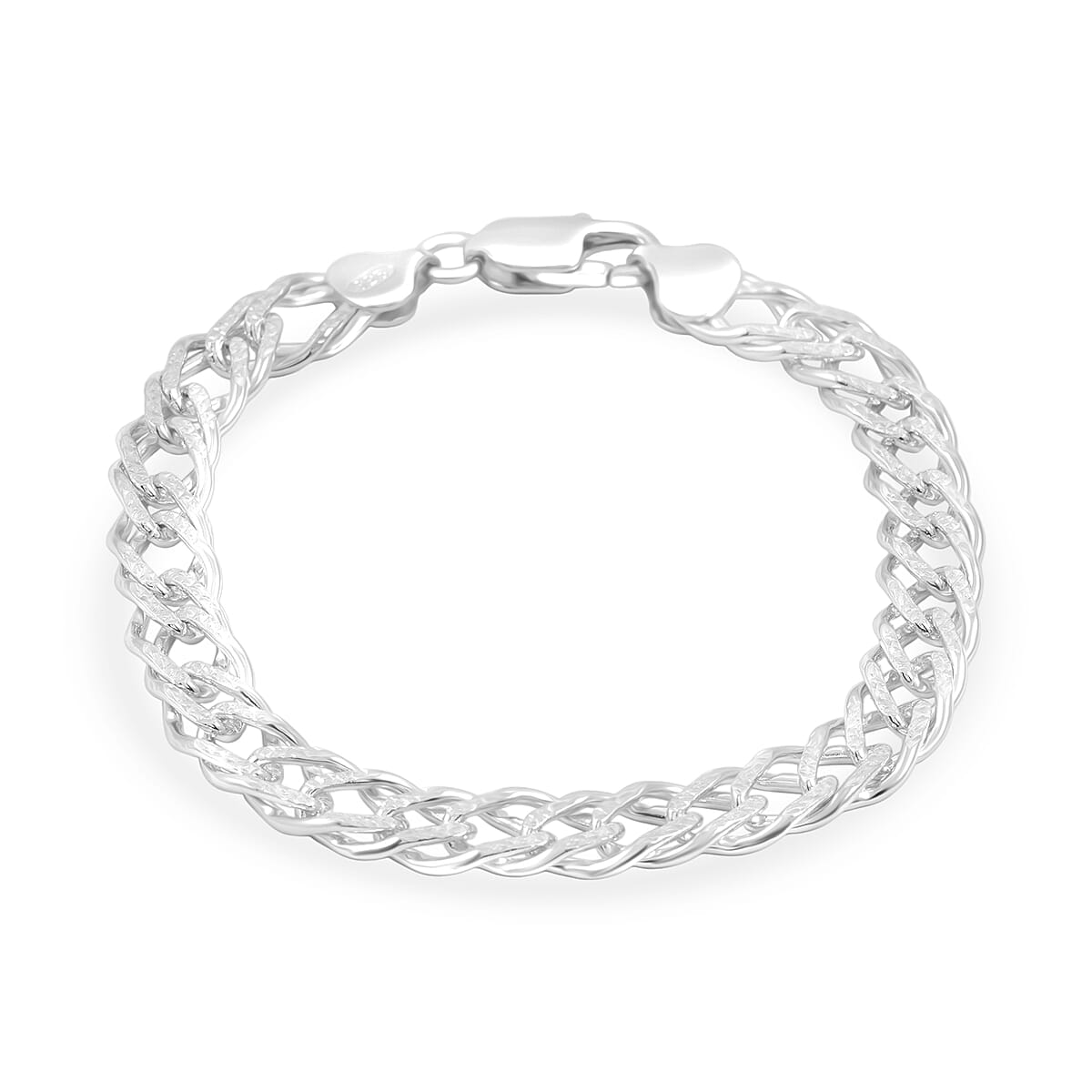Italian Cuban Link Chain Bracelet in Sterling Silver (8.00 In) 16.31 Grams image number 0