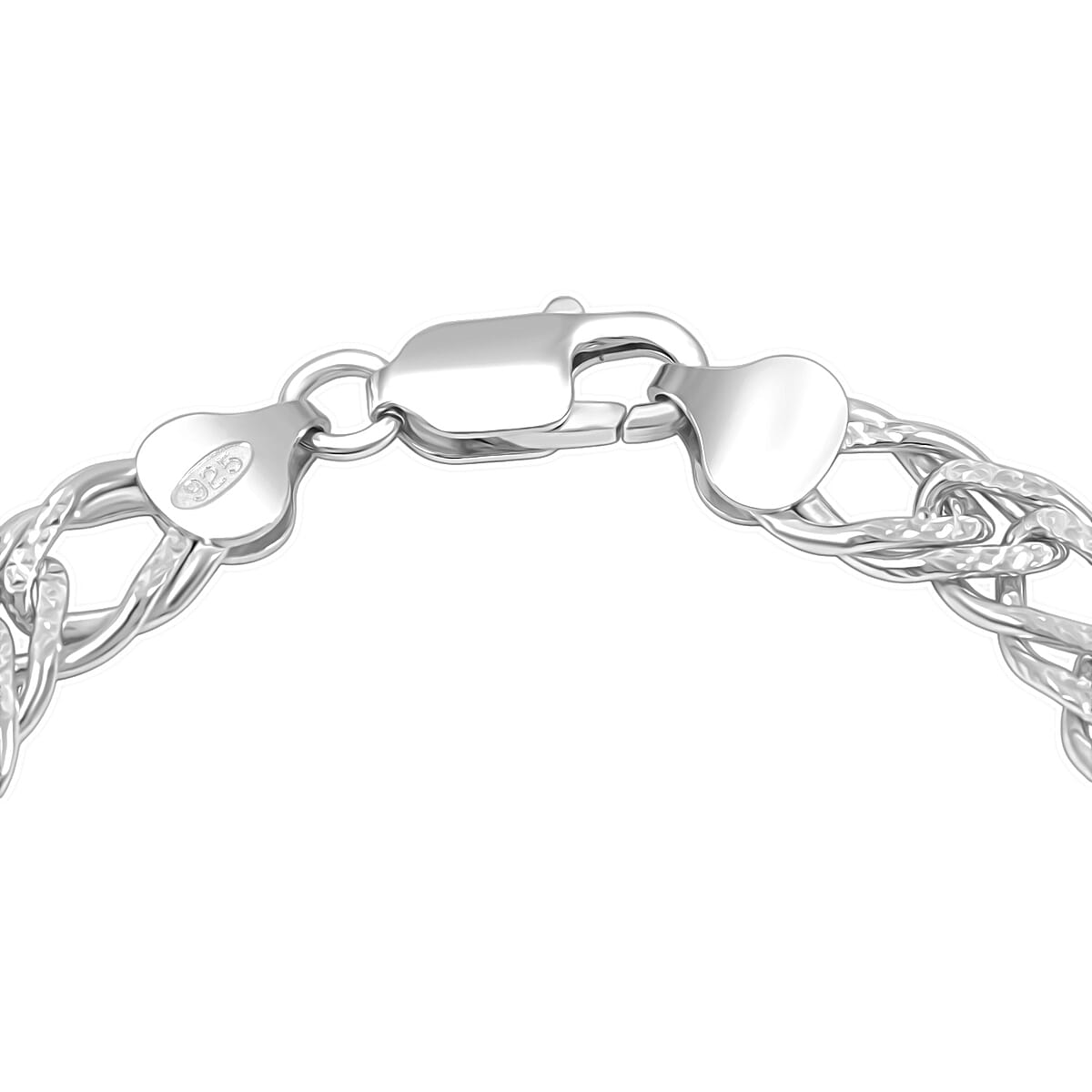 Italian Cuban Link Chain Bracelet in Sterling Silver (8.00 In) 16.31 Grams image number 2