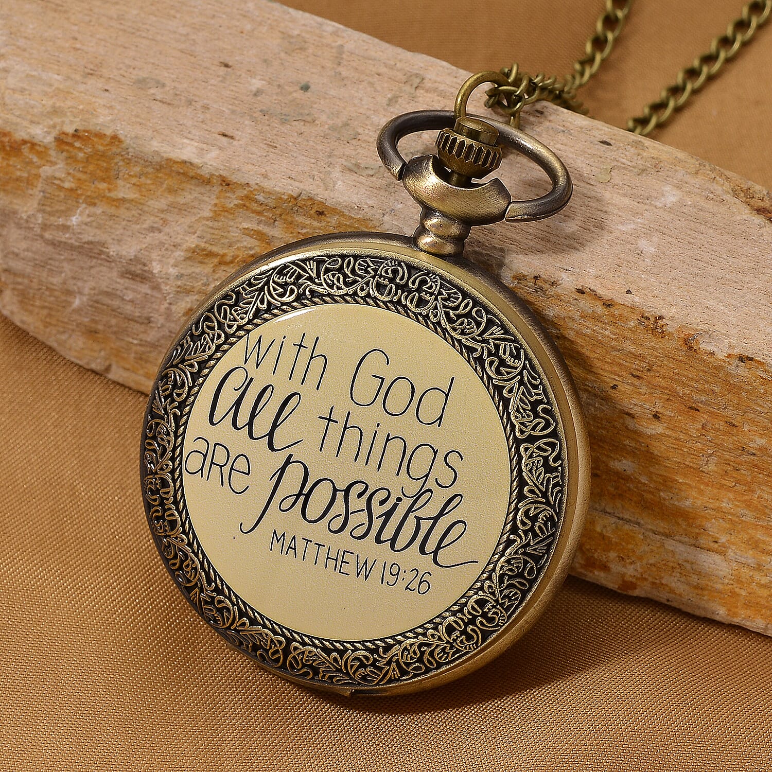 Buy Strada Japanese Movement Gold Bottom with Gold Text Pattern