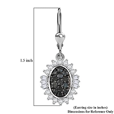 D’Joy Narsipatnam Alexandrite and Moissanite 2.00 ctw Sunburst Majesty Earrings in Rhodium Over Sterling Silver