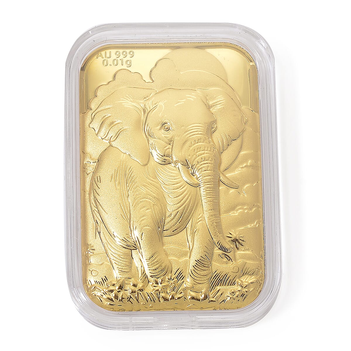 24K Yellow Gold Elephant Embossed Sheet 10mg image number 0