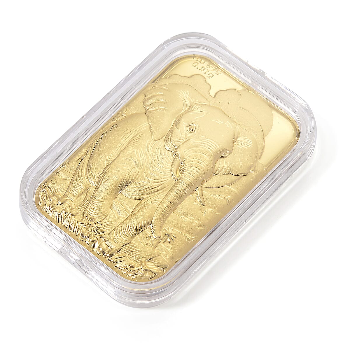 24K Yellow Gold Elephant Embossed Sheet 10mg image number 2
