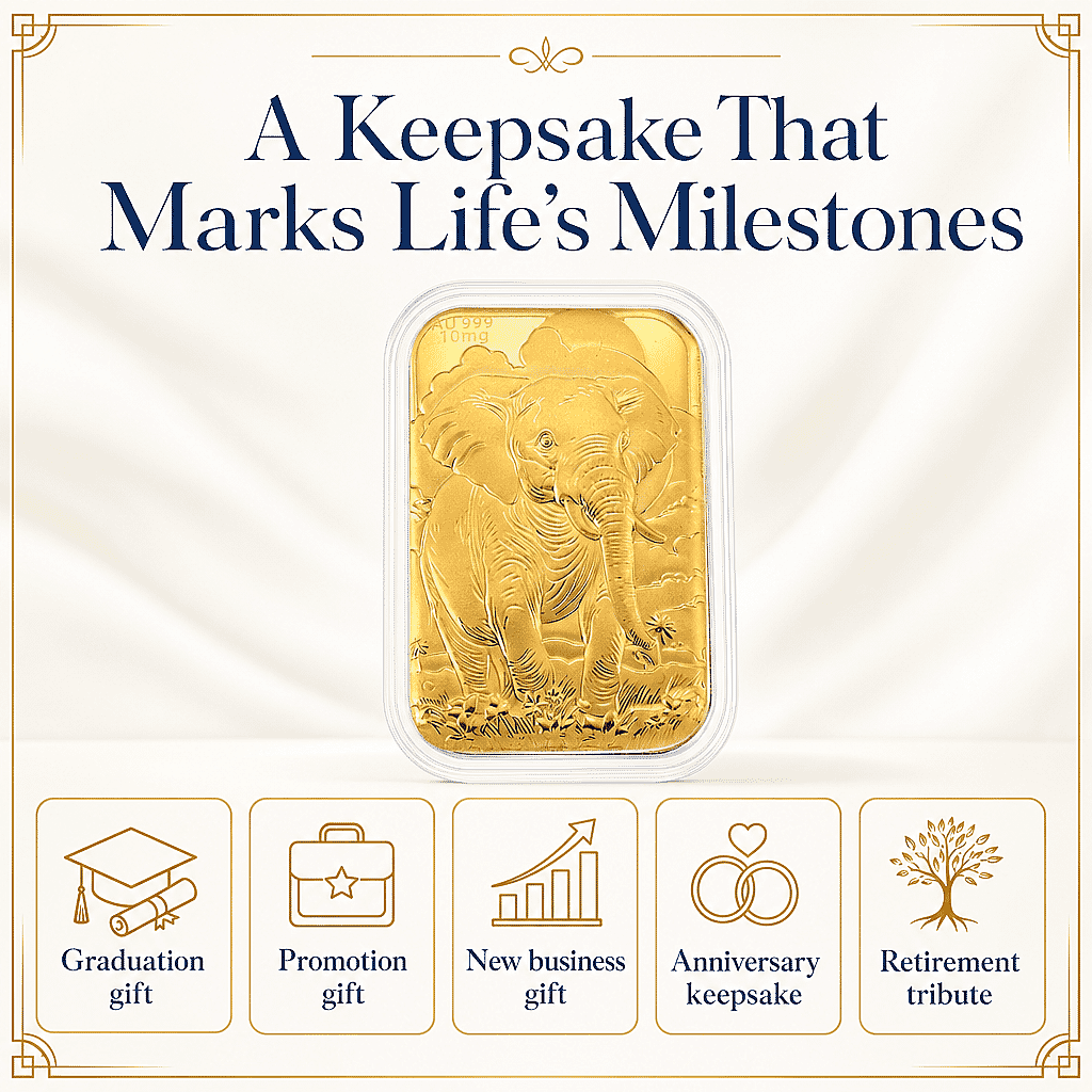 Royal Elephant 24k Gold Embossed Sheet 10mg