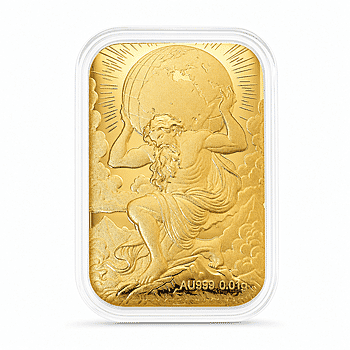 24K Yellow Gold Atlas Embossed Sheet 10mg - Product card gallery slide 1 (10178159116601)
