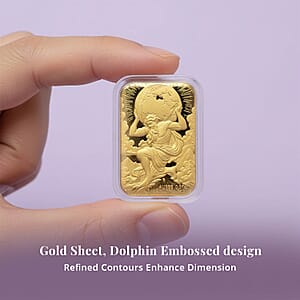 24K Yellow Golden Atlas Emboss Sheet 10mg