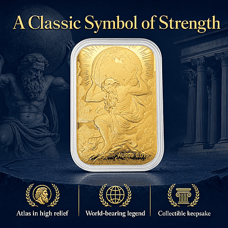 24K Yellow Gold Atlas Embossed Sheet 10mg - Product card gallery slide 3 (10178159116601)