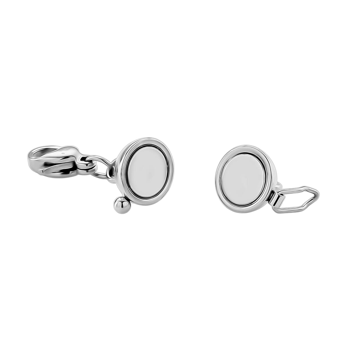8mm Magnetic Lock with 9mm Lobster Clasp in Stainless Steel image number 2