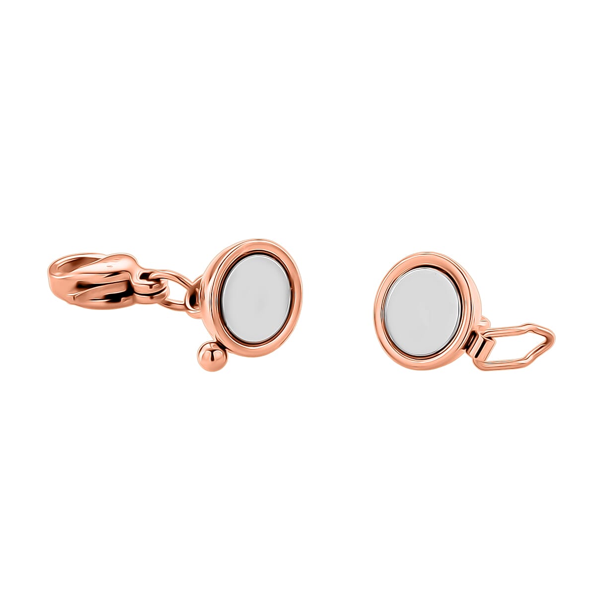 8mm Magnetic Lock with 9mm Lobster Clasp in ION Plated RG Stainless Steel image number 2