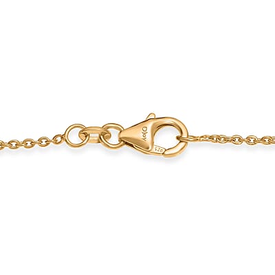 D'Joy Premium Multi Sapphire 55.00 ctw Necklace in 18K Vermeil Yellow Gold Over Sterling Silver 24 Inches