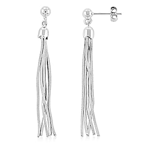 Sterling Silver Tassel Drop Earrings 3.30 Grams