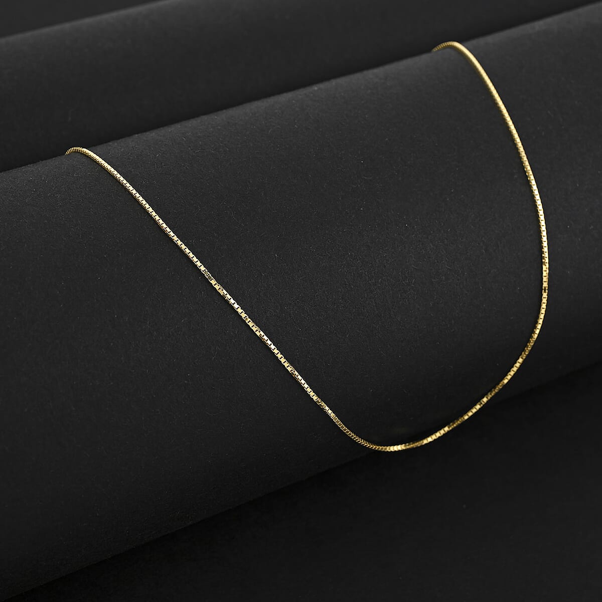 Italian Diamond-cut Chain Necklace in 14K Yellow Gold Over Sterling Silver 1.21 Grams 18 Inches image number 1