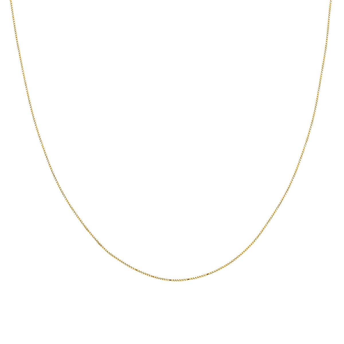 Italian Diamond-cut Chain Necklace in 14K Yellow Gold Over Sterling Silver 1.21 Grams 18 Inches image number 3