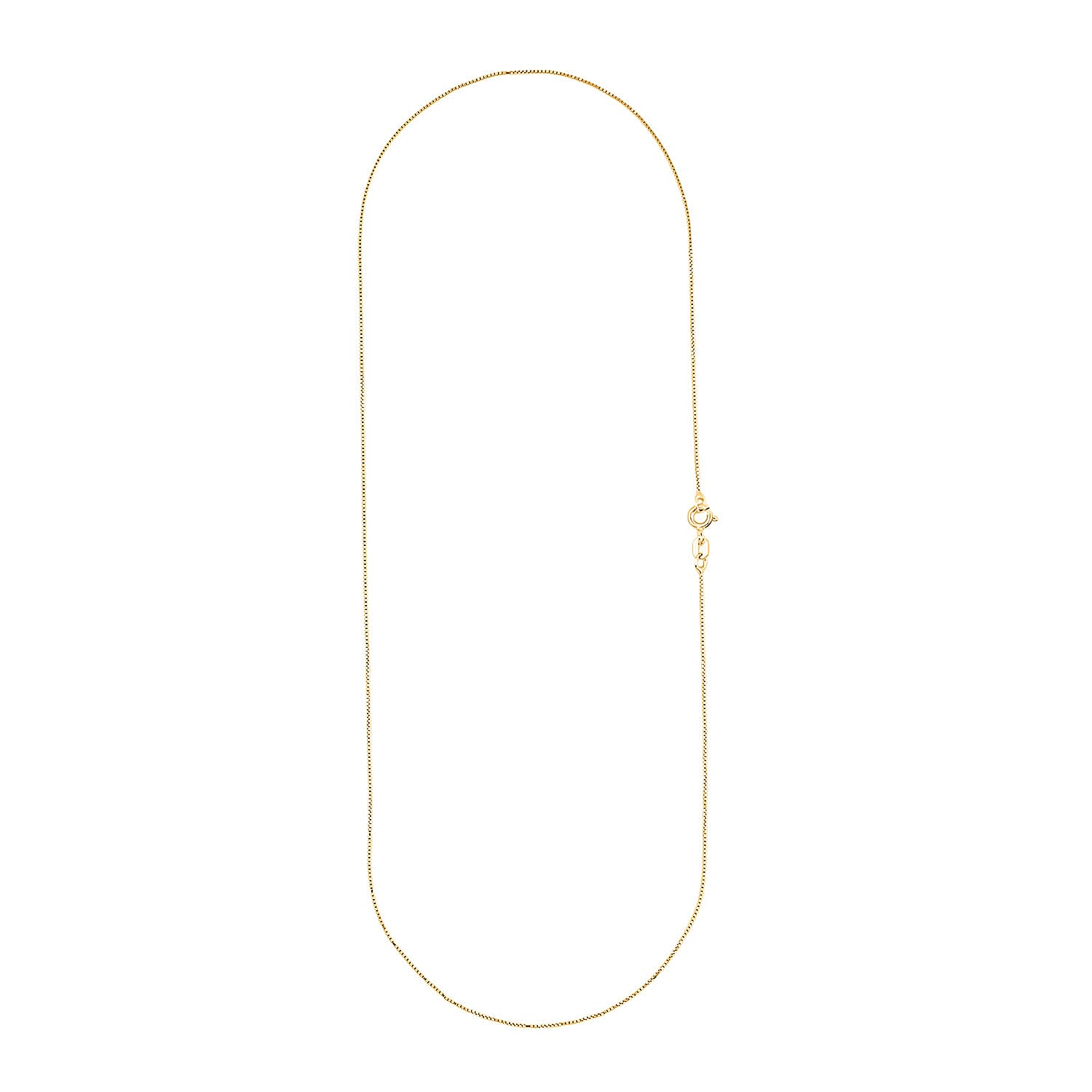Italian Diamond-cut Chain Necklace in 14K Yellow Gold Over Sterling Silver 1.21 Grams 18 Inches