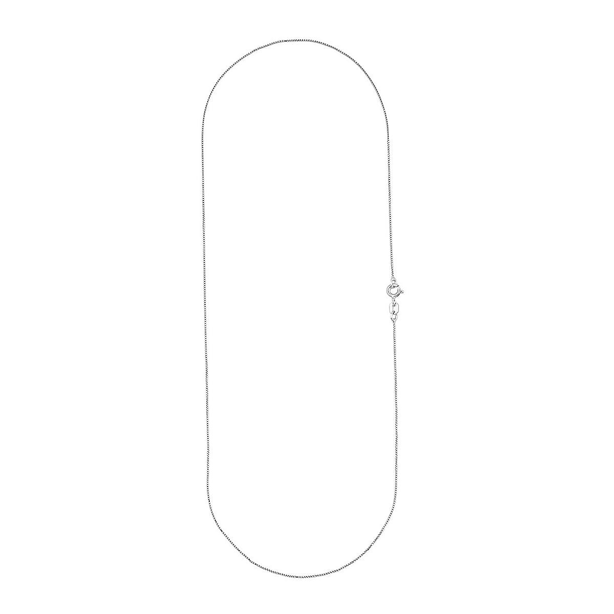 Italian Diamond-cut Chain Necklace in Rhodium Over Sterling Silver 1.28 Grams 18 Inches image number 6