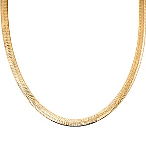 Italian Chain Necklace in 14K Yellow Gold Over Sterling Silver 12.87 Grams 18 Inches