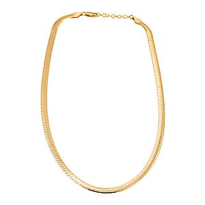 Italian Chain Necklace in 14K Yellow Gold Over Sterling Silver 12.87 Grams 18 Inches