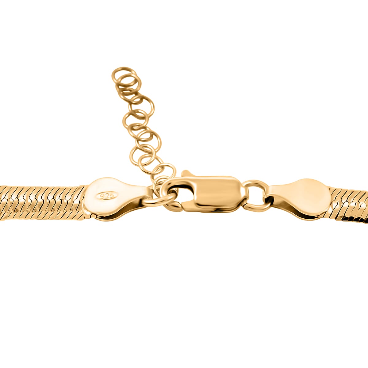 Italian Chain Necklace in 14K Yellow Gold Over Sterling Silver 12.87 Grams 18 Inches image number 4