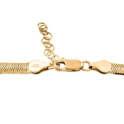 Italian Chain Necklace in 14K Yellow Gold Over Sterling Silver 12.87 Grams 18 Inches