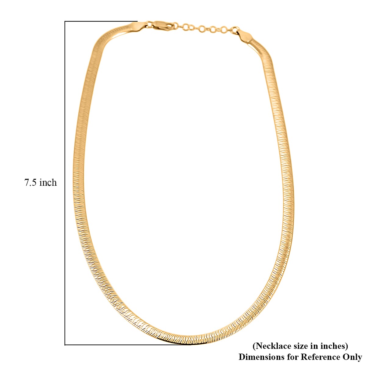 Italian Chain Necklace in 14K Yellow Gold Over Sterling Silver 12.87 Grams 18 Inches image number 5