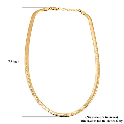 Italian Chain Necklace in 14K Yellow Gold Over Sterling Silver 12.87 Grams 18 Inches